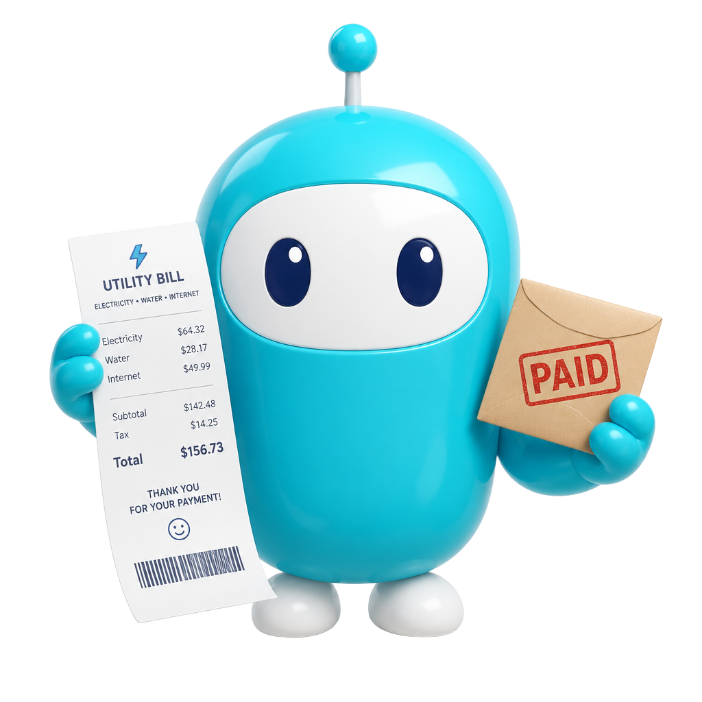 Bills and subscriptions, an AMMA mascot employee