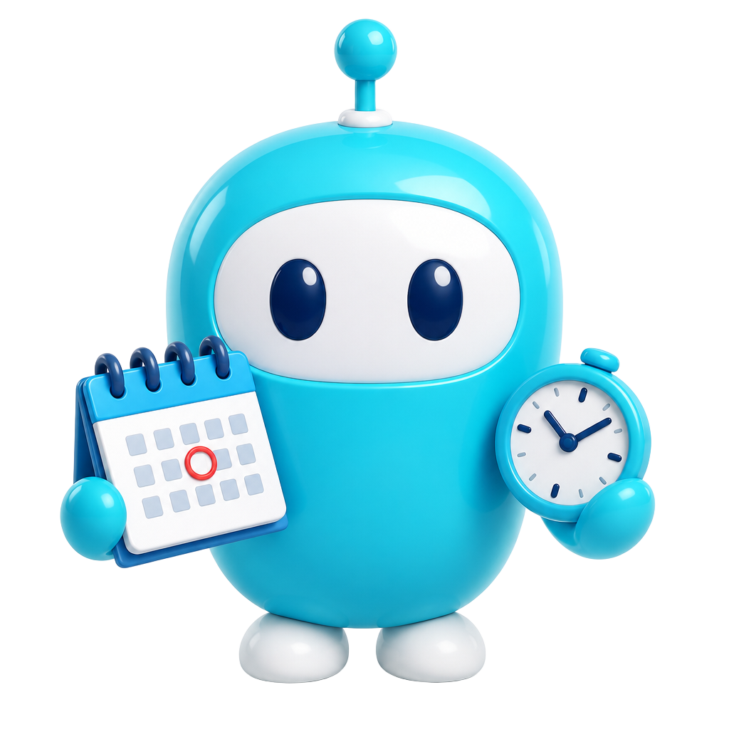 Calendar Bot, an AMMA mascot employee